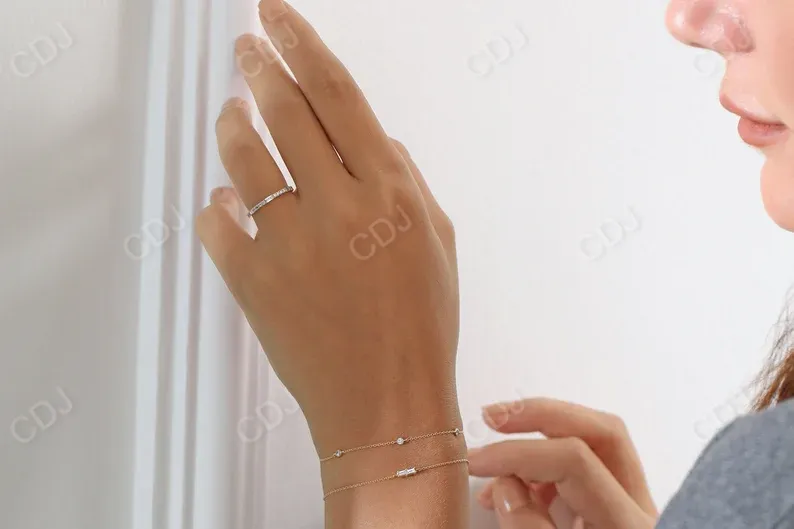 0.20ctw Round Cut Bezel Set Diamond Bracelet
