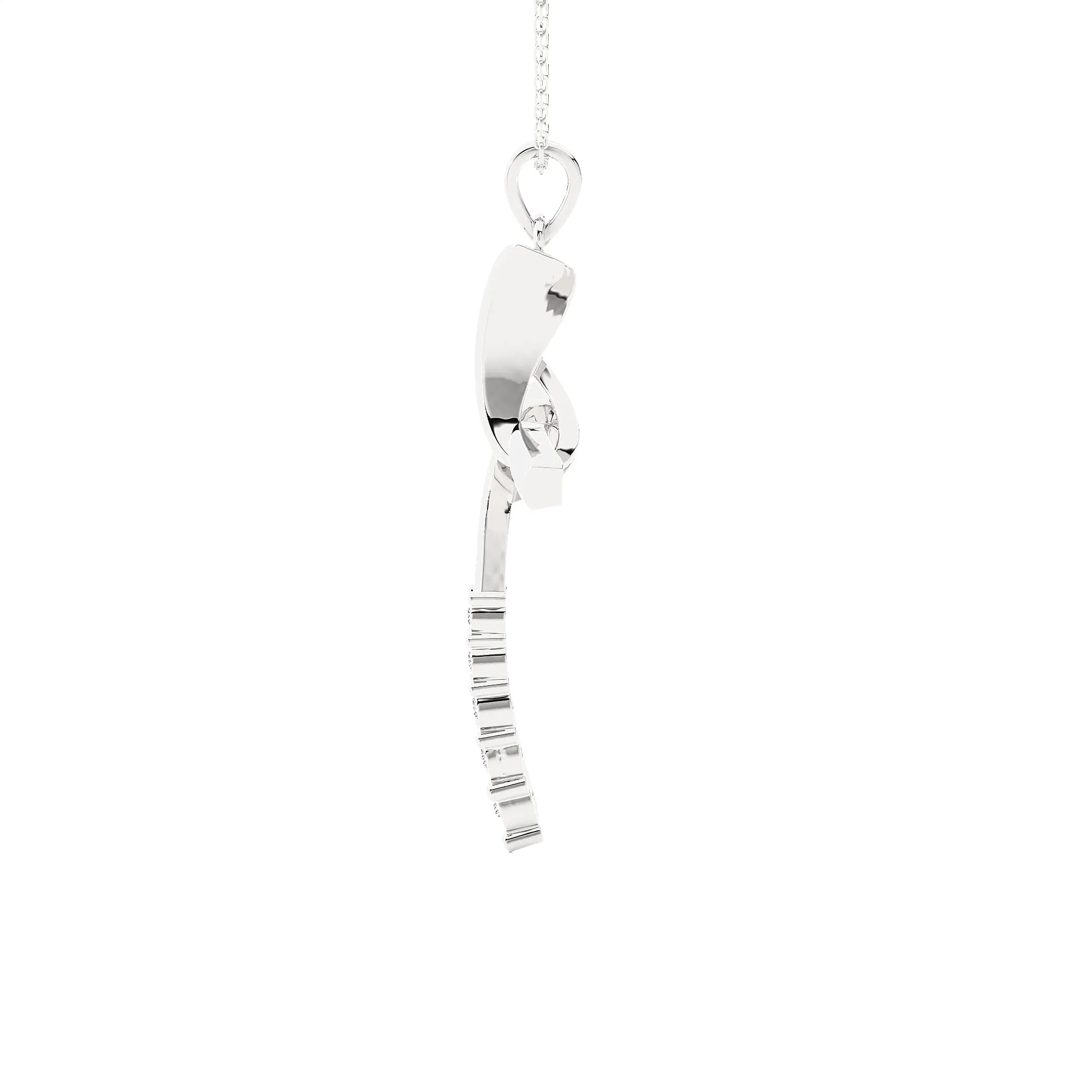 1/10 ctw Round Lab Grown Diamond Cross Pendant