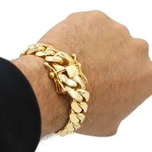 14k Miami SOLID Cuban Bracelet (16MM) JTJ™