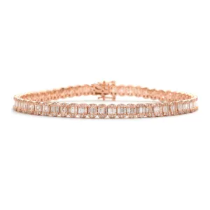 14KR 10.00CTW BAGUETTE DIAMOND BRACELET