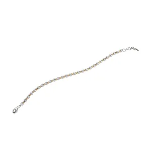 18ct White And Yellow Gold 1.60ct Round Brilliant Cut Diamond Bracelet