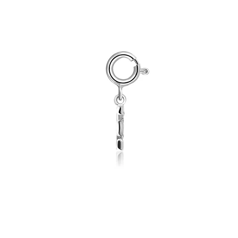 18k Gold Letter "E" Diamond Charms