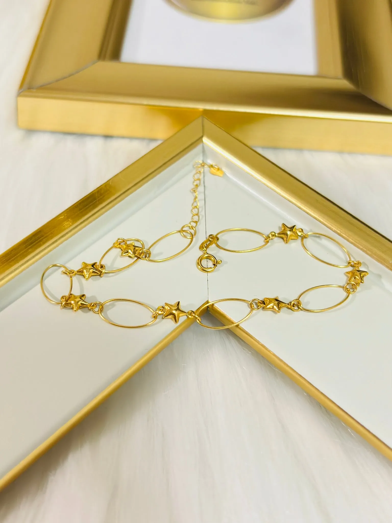 18k Real Saudi Gold Bracelet