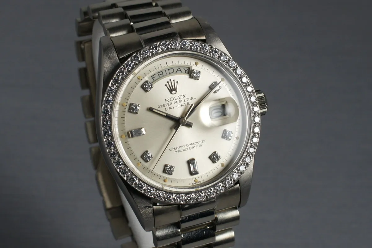 1978 Rolex WG Day-Date 1803 Factory Diamond Dial