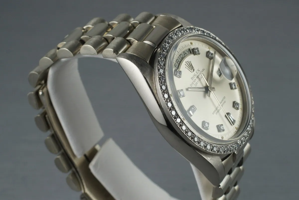 1978 Rolex WG Day-Date 1803 Factory Diamond Dial