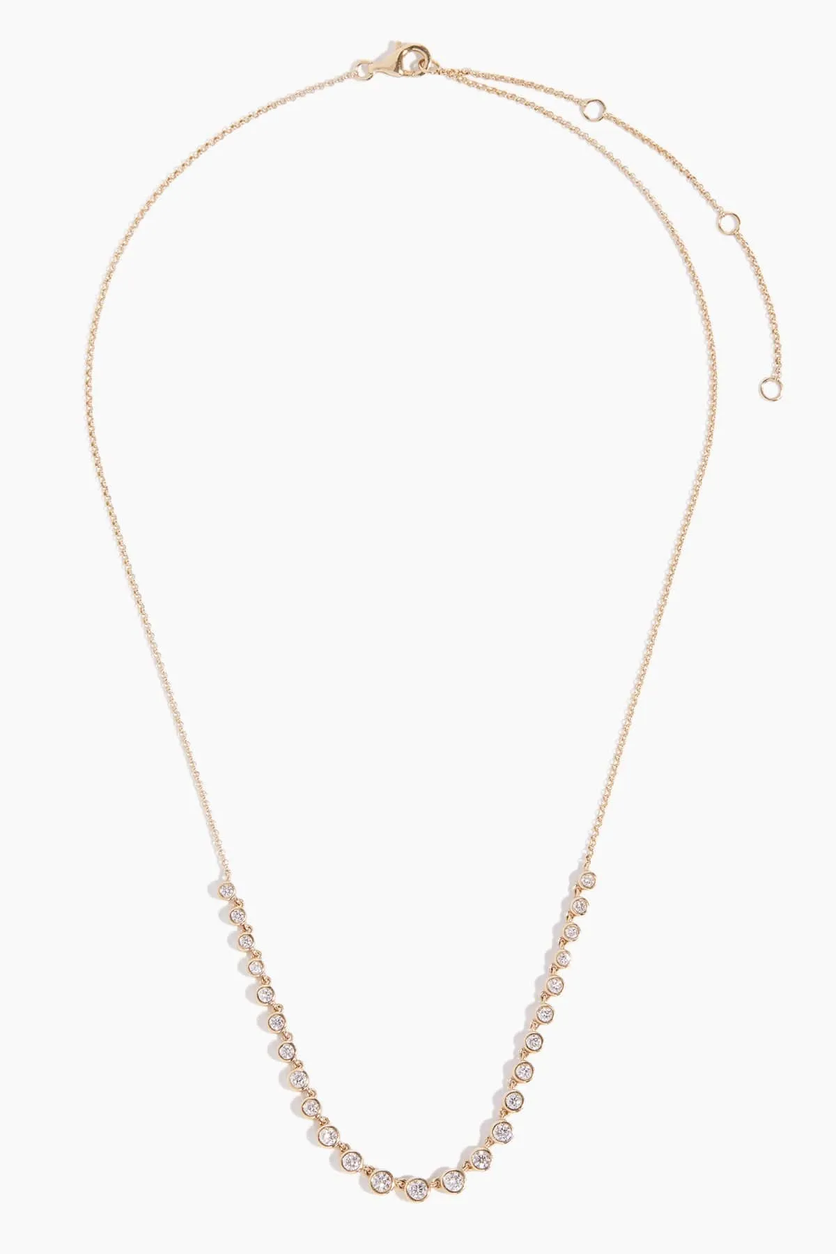 25 Bezel Diamond Necklace