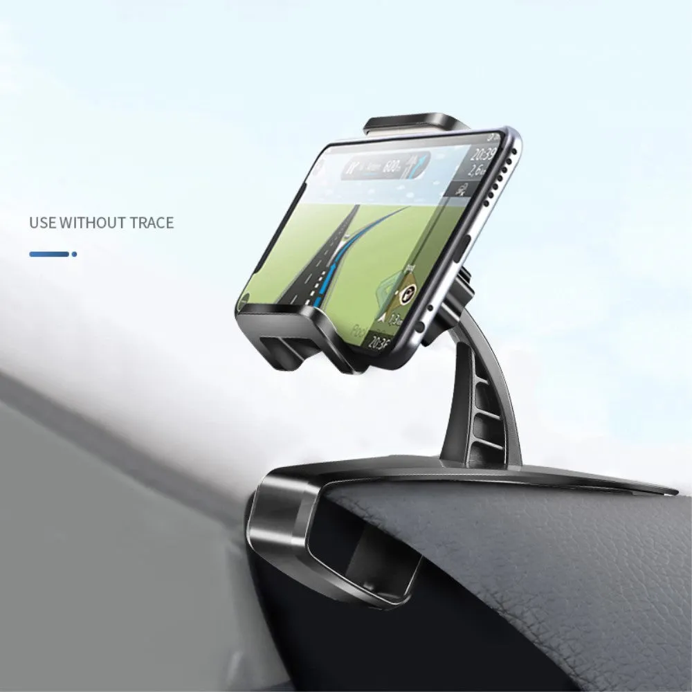 3 in 1 Car GPS Smartphone Holder: Dashboard / Visor Clamp   AC Grid Clip for ZTE Radiant, Z740 - Black