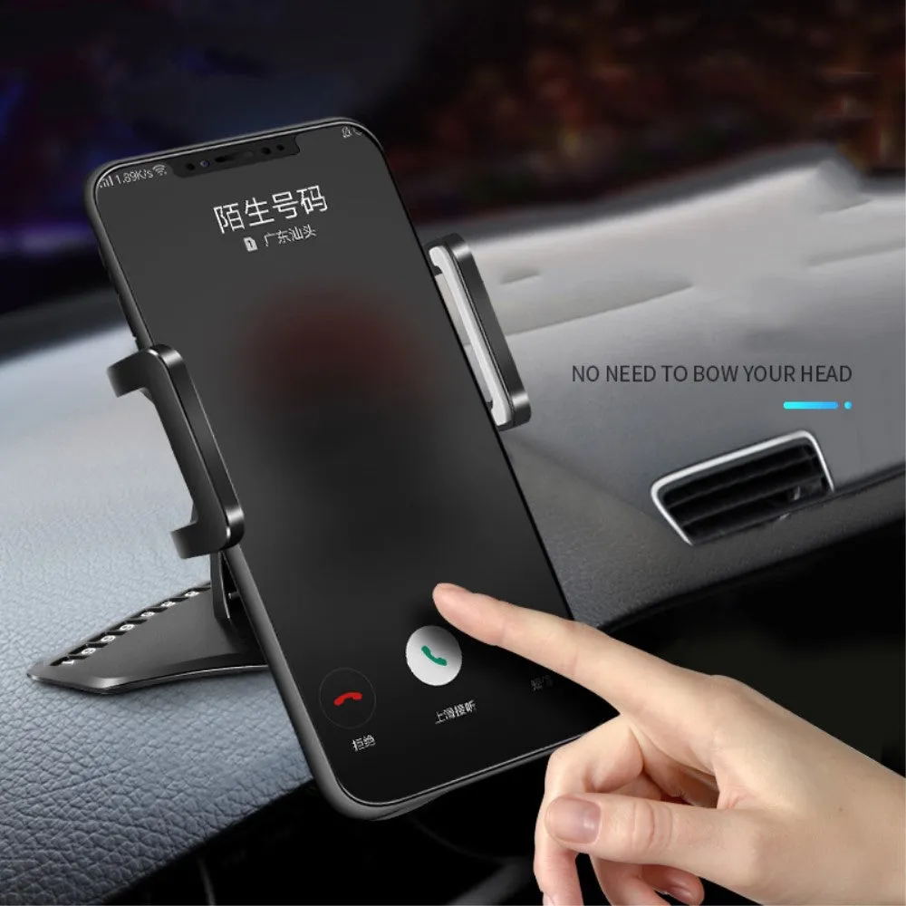 3 in 1 Car GPS Smartphone Holder: Dashboard / Visor Clamp   AC Grid Clip for ZTE Radiant, Z740 - Black
