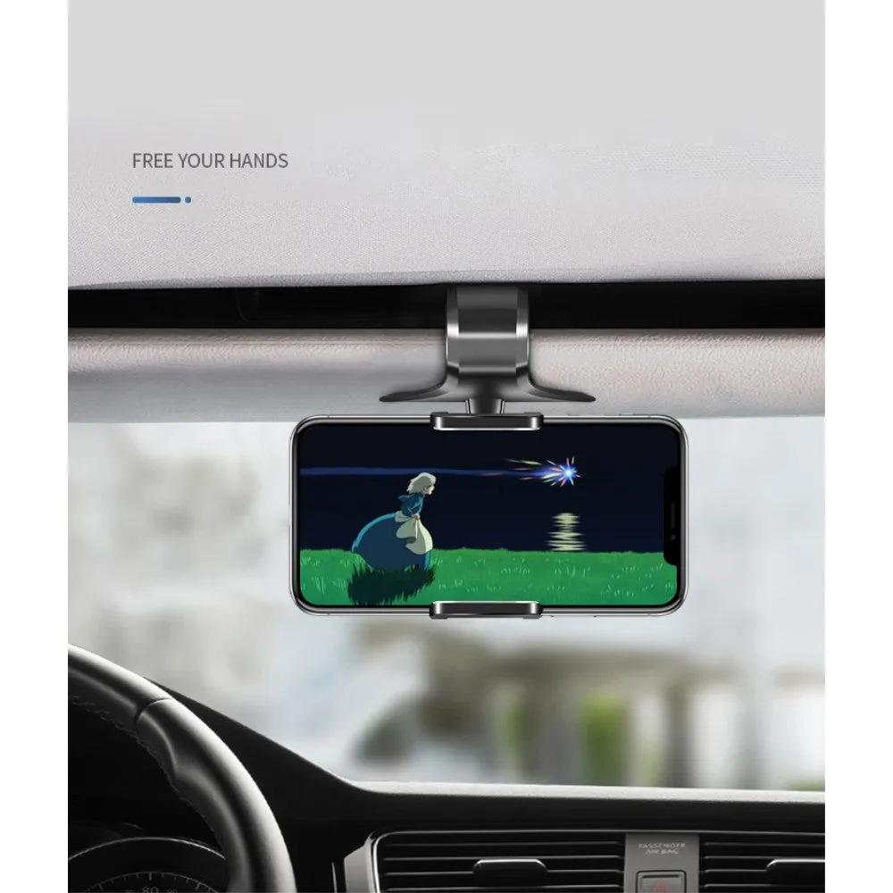 3 in 1 Car GPS Smartphone Holder: Dashboard / Visor Clamp   AC Grid Clip for ZTE Radiant, Z740 - Black