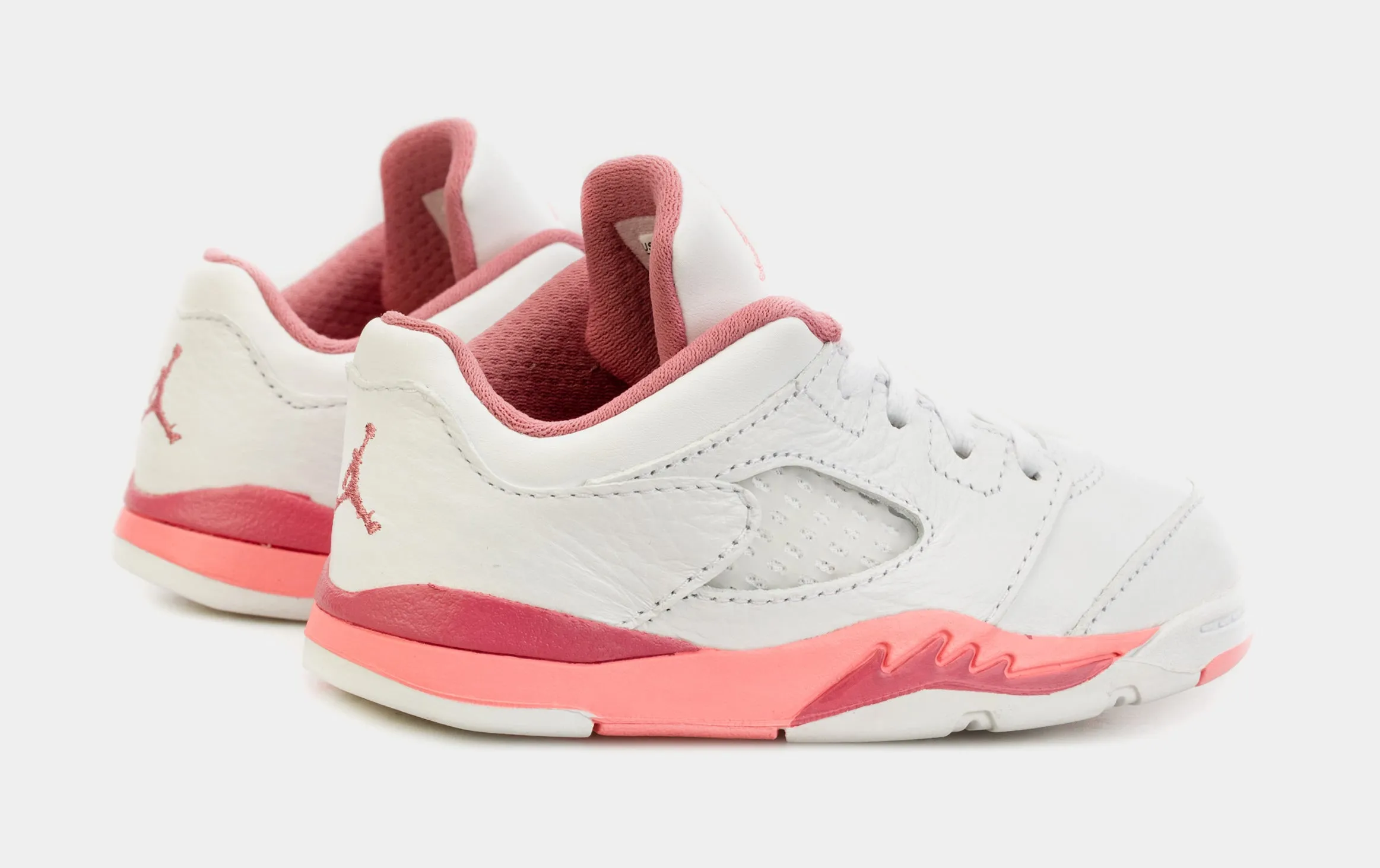 Air Jordan 5 Retro Low Desert Berry Infant Toddler Shoes (White/Pink)