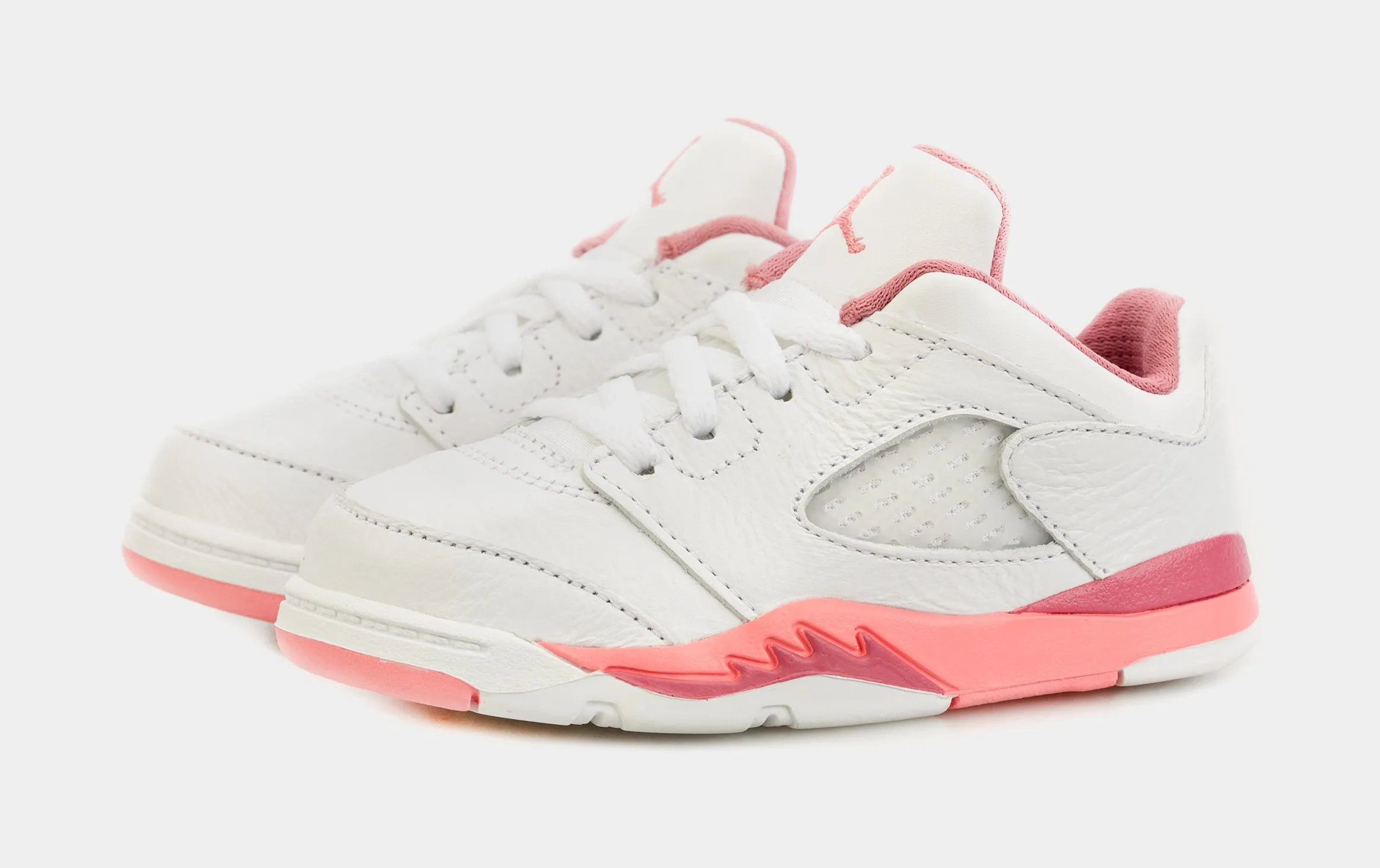 Air Jordan 5 Retro Low Desert Berry Infant Toddler Shoes (White/Pink)