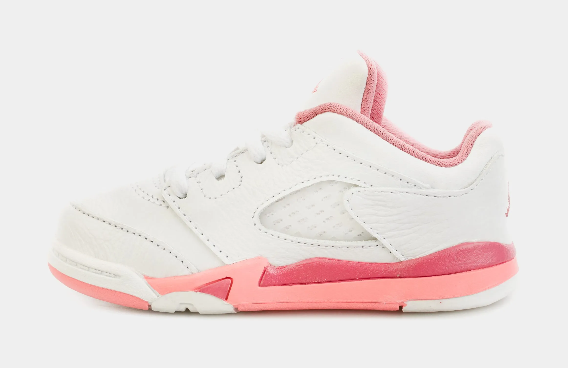 Air Jordan 5 Retro Low Desert Berry Infant Toddler Shoes (White/Pink)
