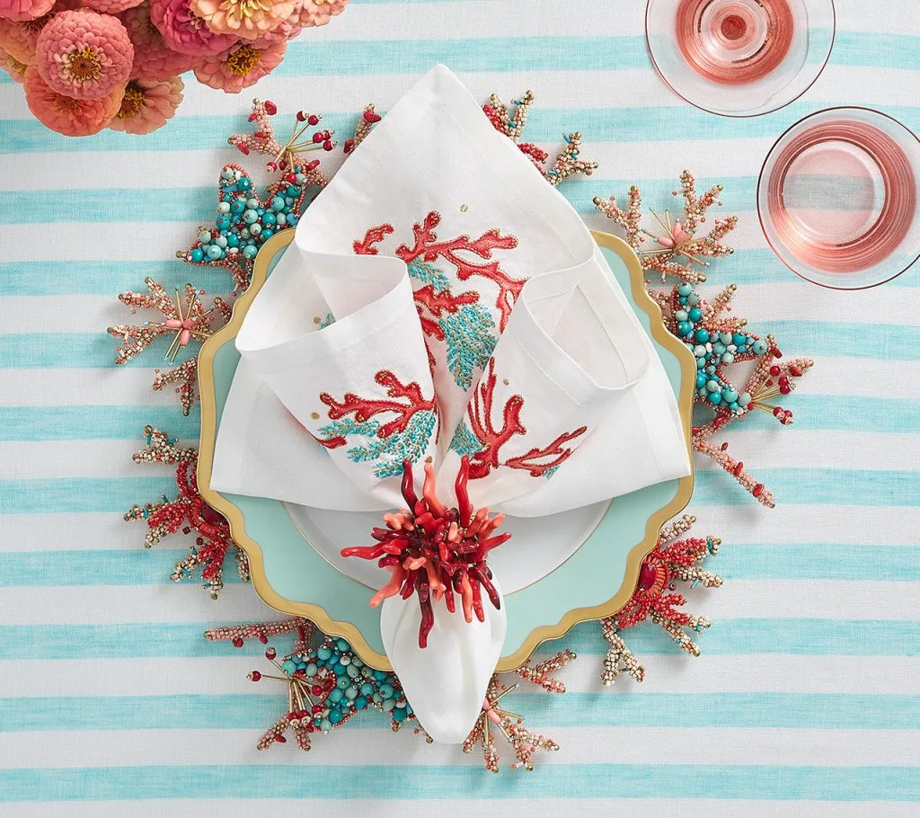 Amalfi Napkin Rings, Set of 4 in a Gift Box
