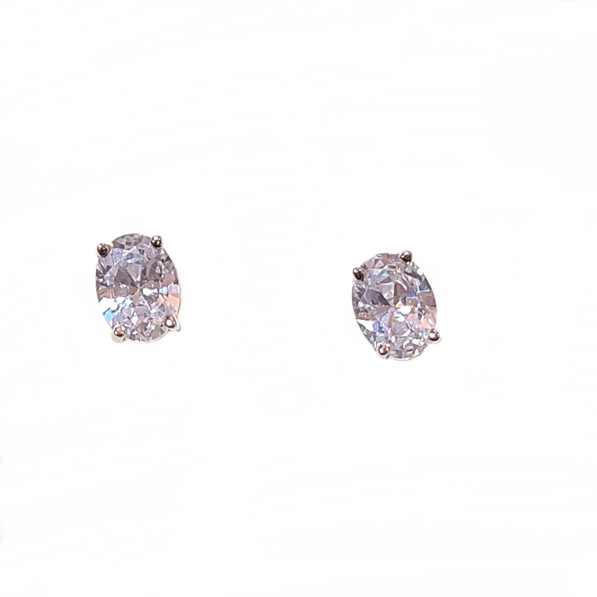 Amy Oval Birthstone Sparkle Studs