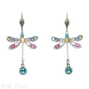 Anne Koplik Pastel Dragonfly Leverback Earrings