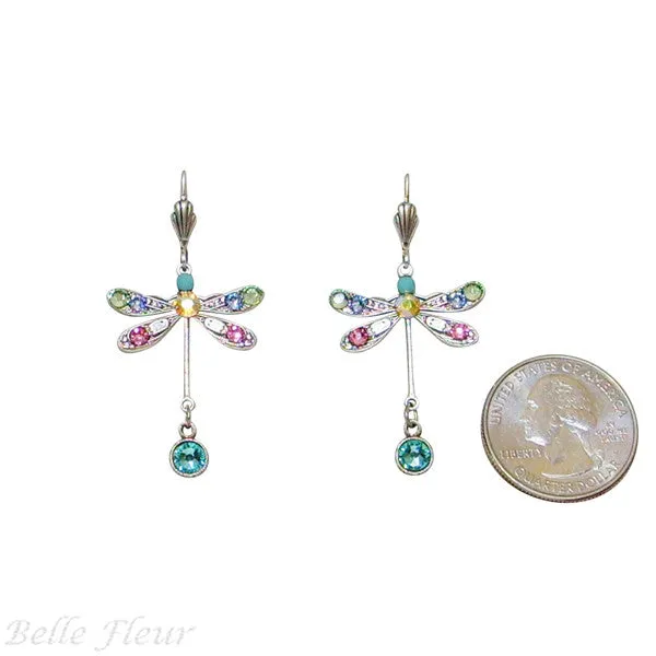 Anne Koplik Pastel Dragonfly Leverback Earrings