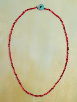 Antique Whiteheart Trade Beads Necklace