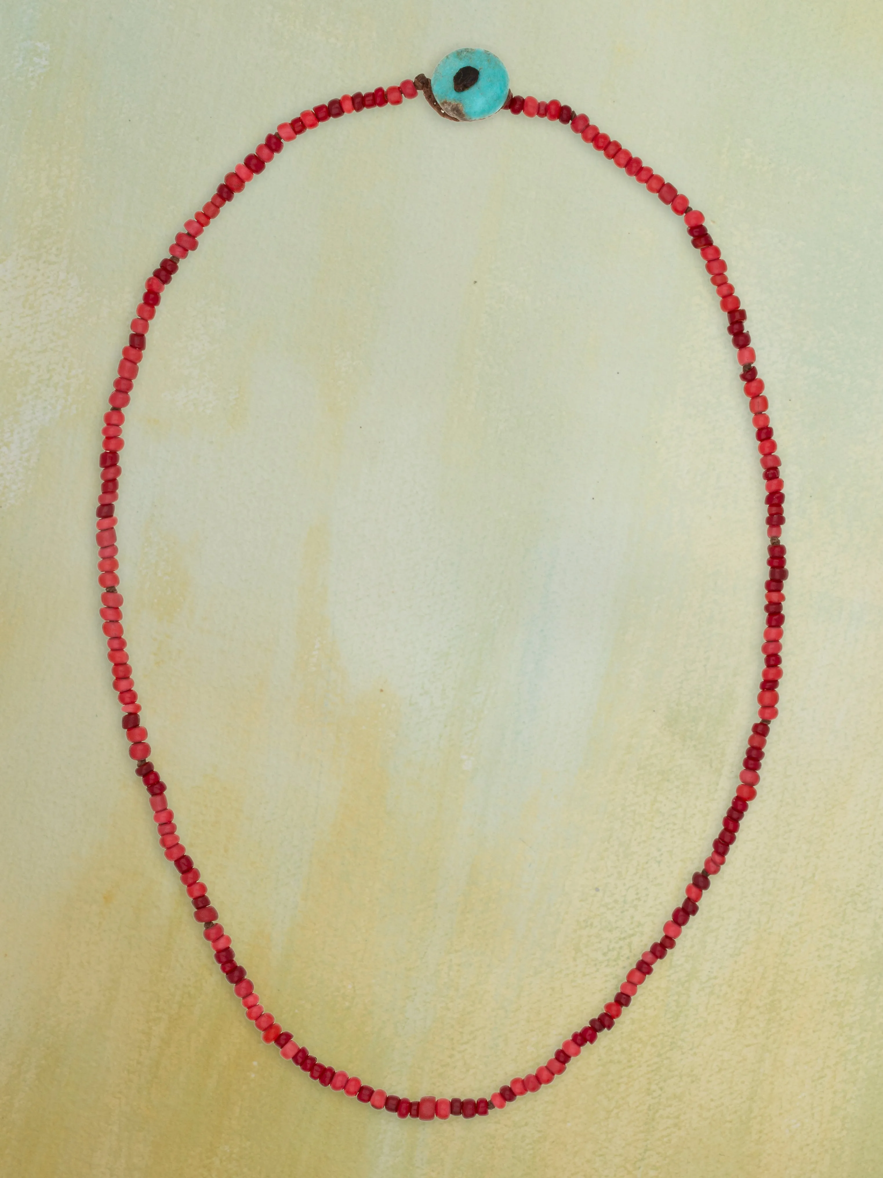 Antique Whiteheart Trade Beads Necklace