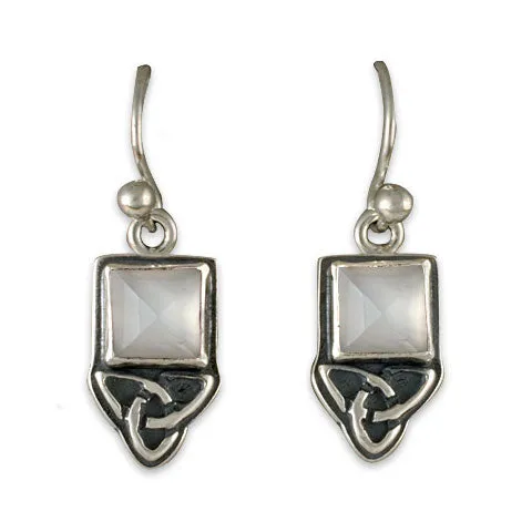 Aria Square Earrings Silver