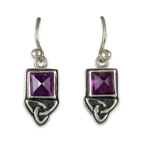 Aria Square Earrings Silver