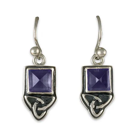 Aria Square Earrings Silver