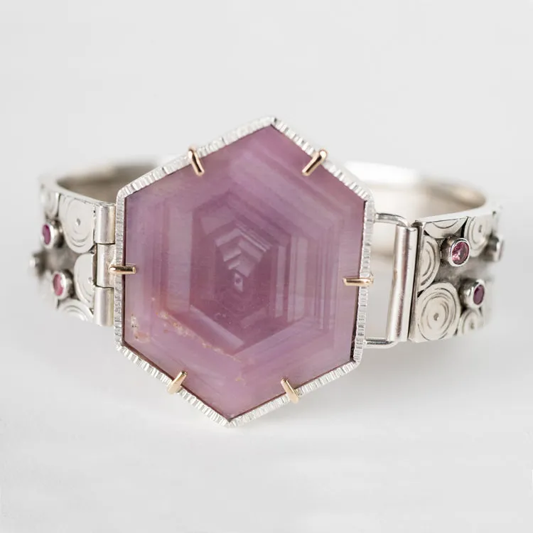 Attu Rosemary Sapphire Cuff Bracelet