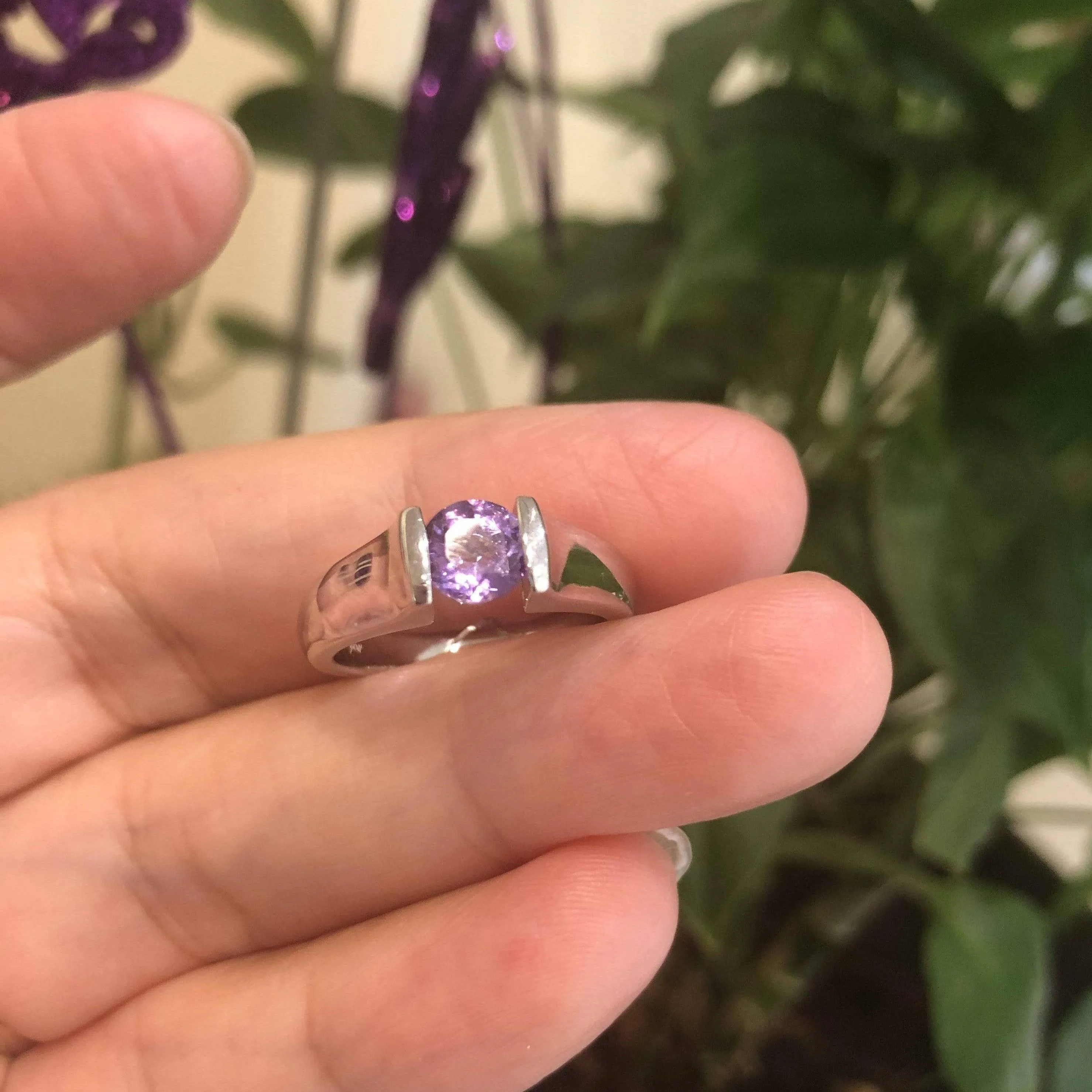 Baikalla™ Sterling Silver Amethyst Ring