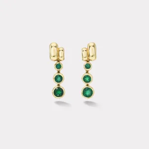 Balloon Magna Drop Earrings Earrings with Emeralds
