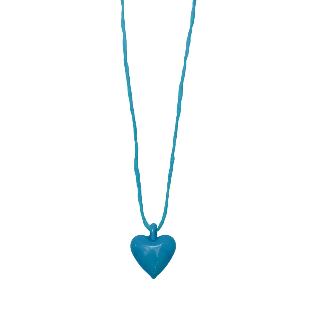 Bubble Heart Necklace - Turquoise