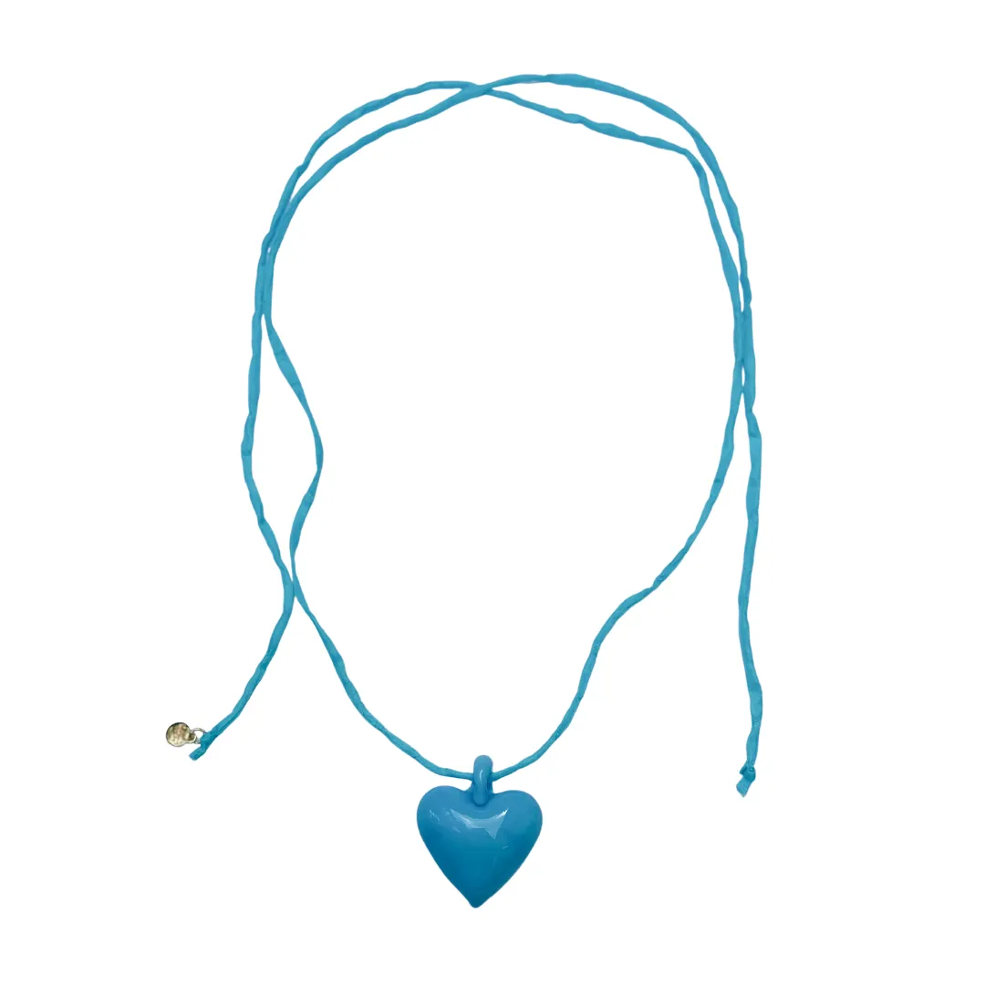 Bubble Heart Necklace - Turquoise