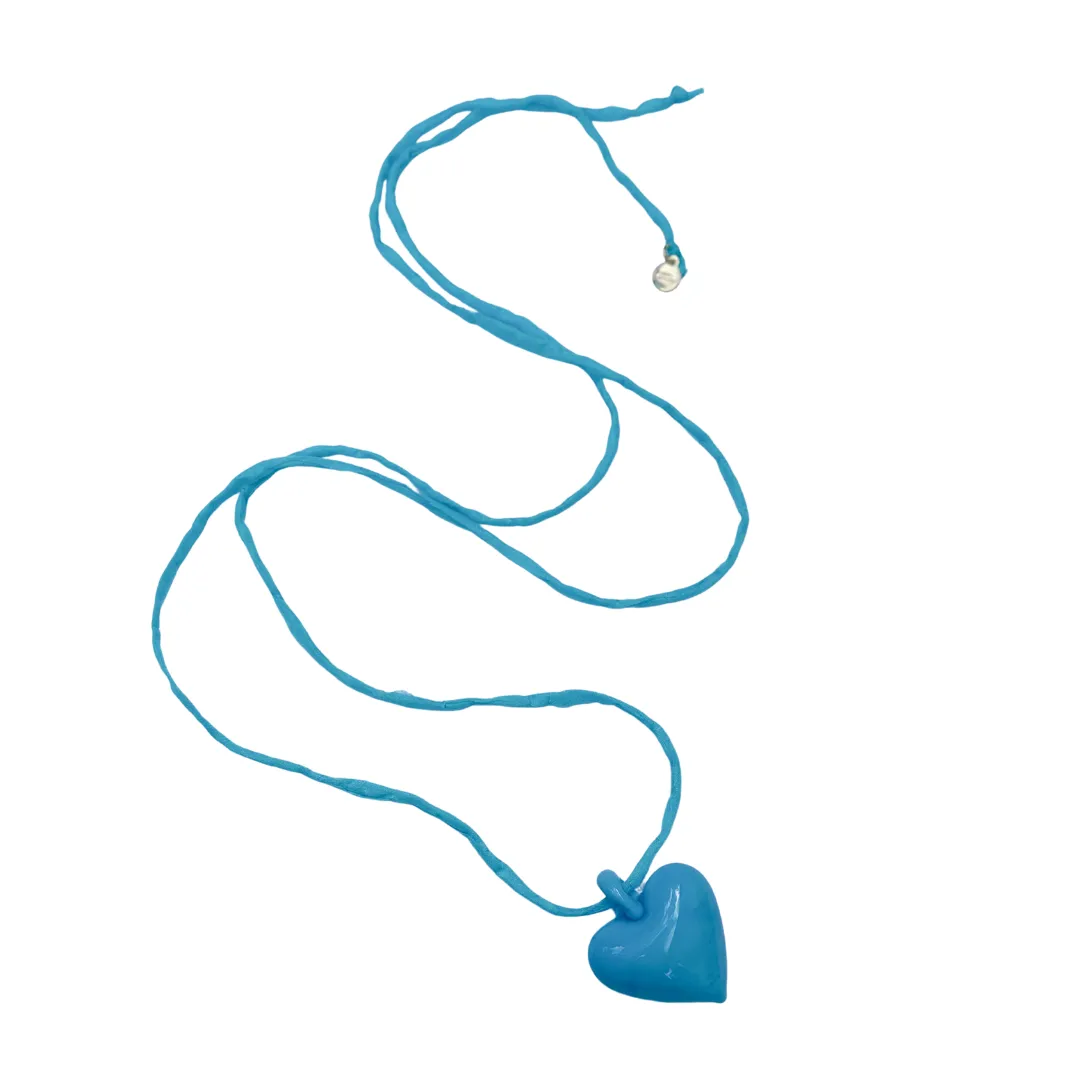 Bubble Heart Necklace - Turquoise