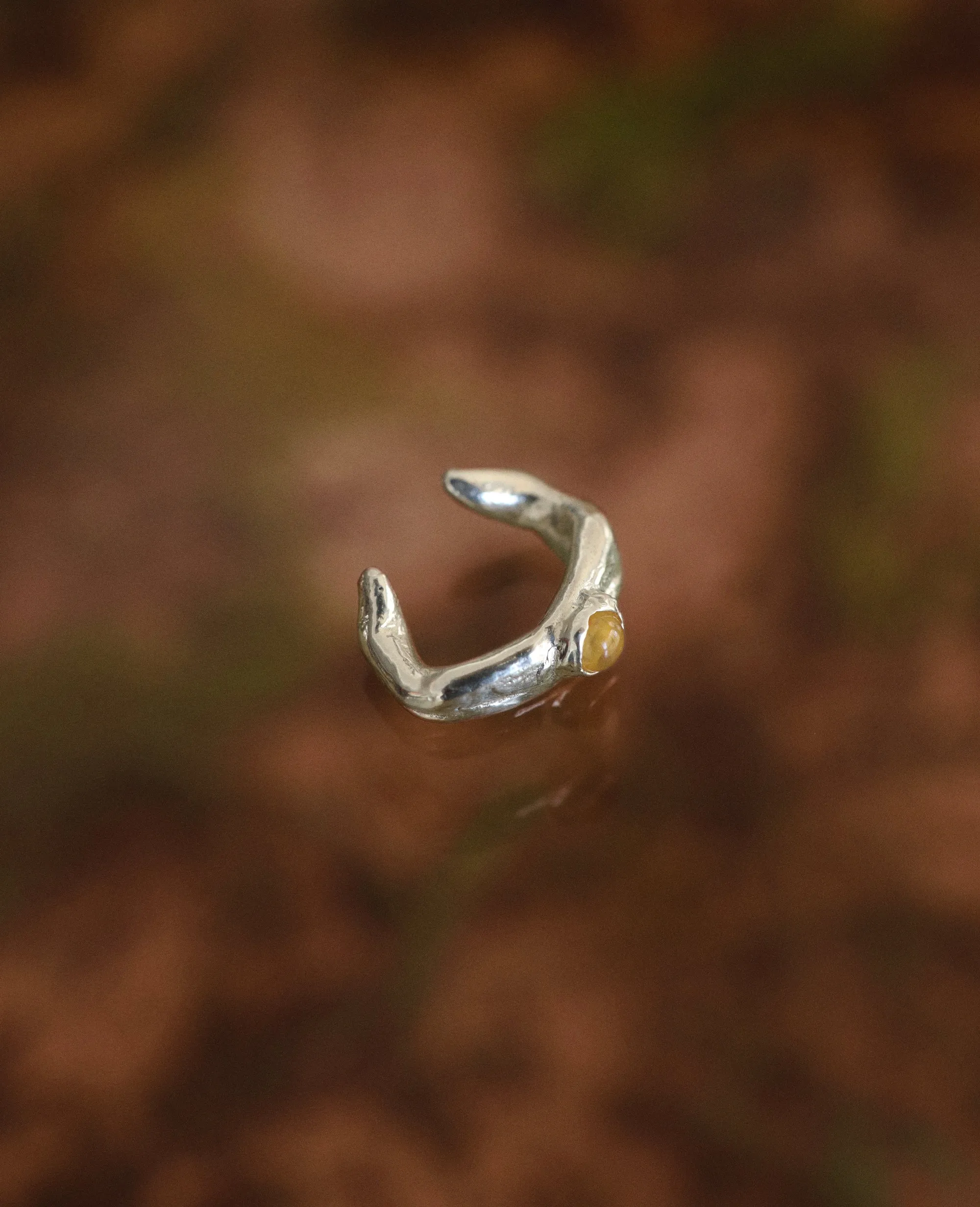 CAPRI THORNS // silver ear cuff