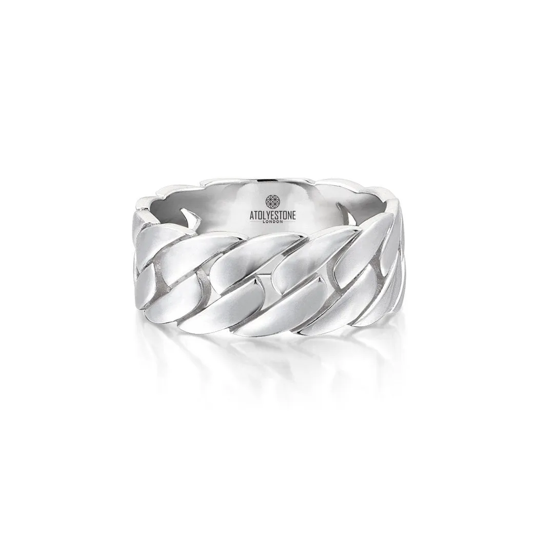 Chain Ring - Solid Silver