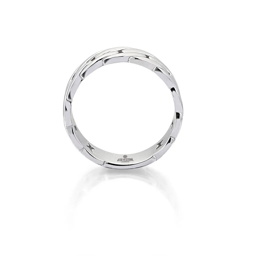 Chain Ring - Solid Silver