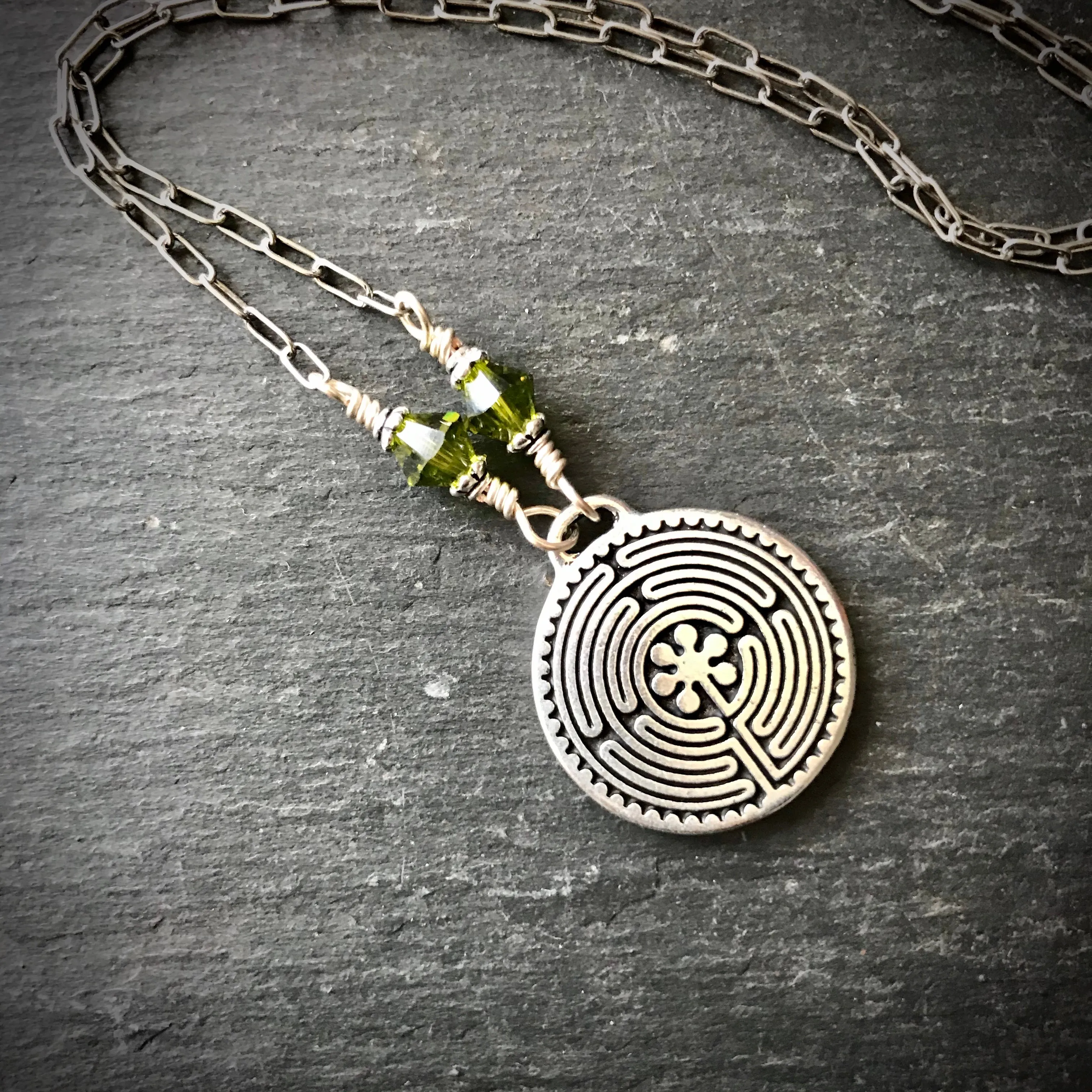 Chartres Labyrinth Pendant Necklace