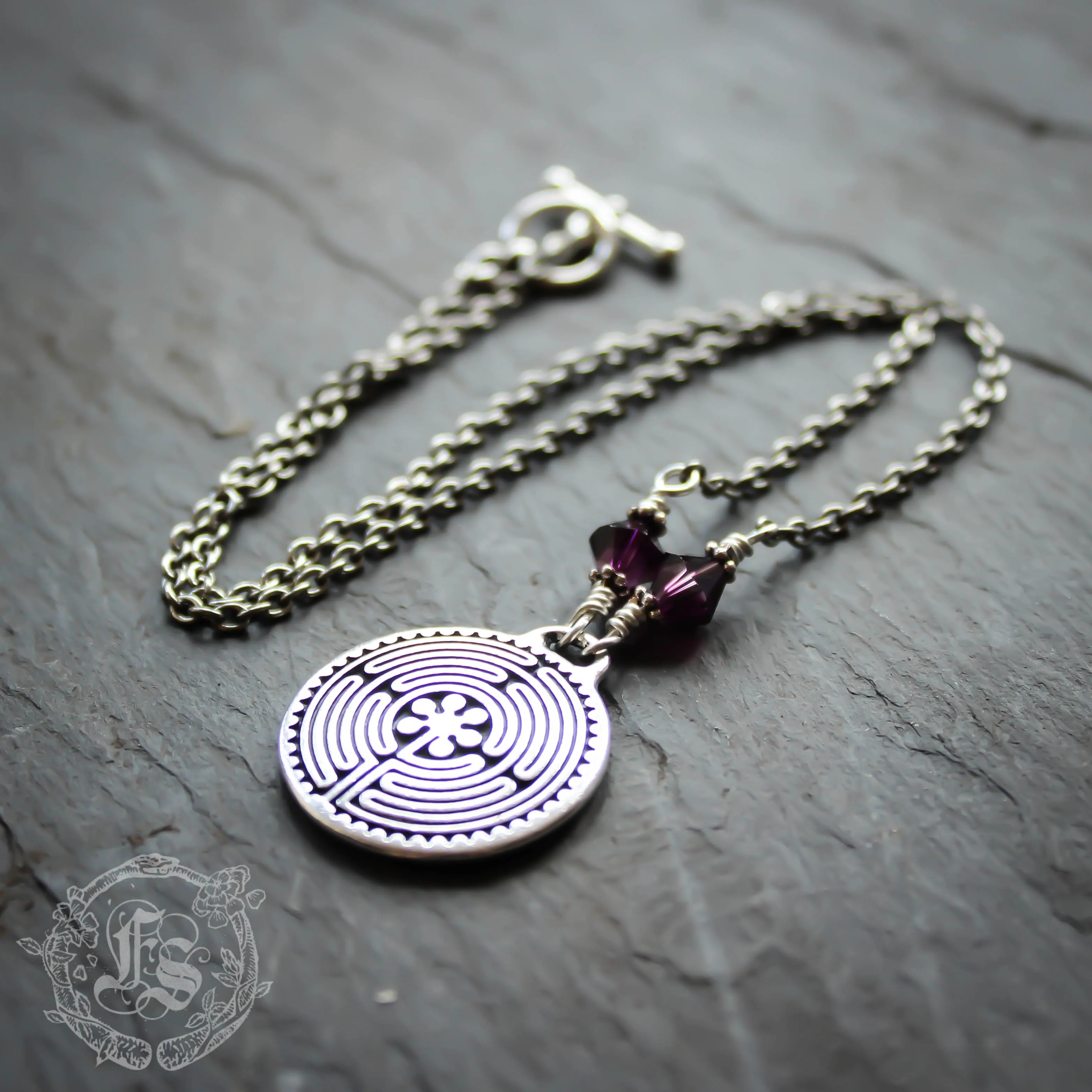 Chartres Labyrinth Pendant Necklace