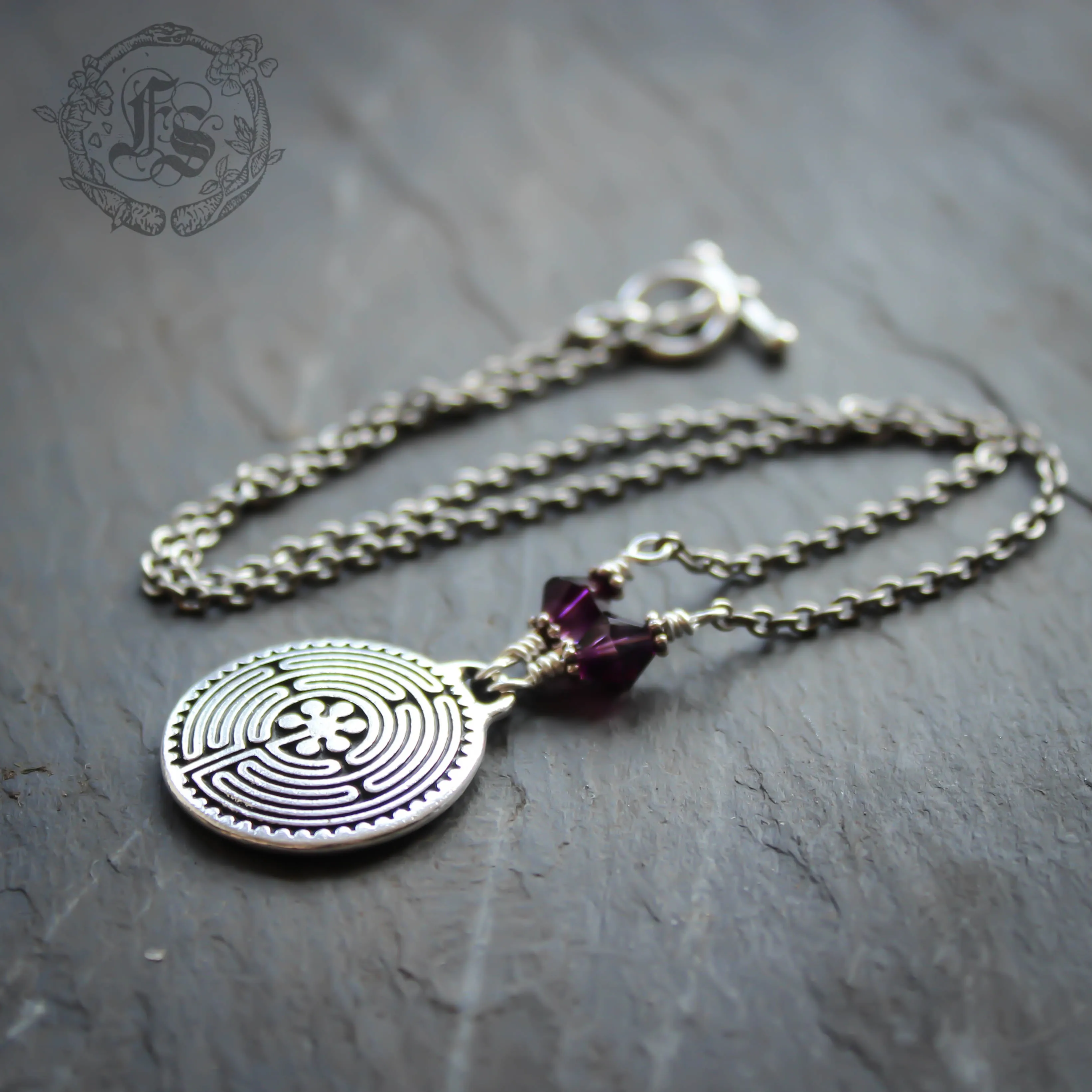 Chartres Labyrinth Pendant Necklace