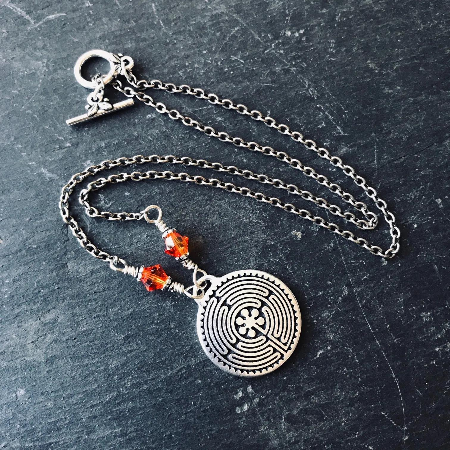 Chartres Labyrinth Pendant Necklace