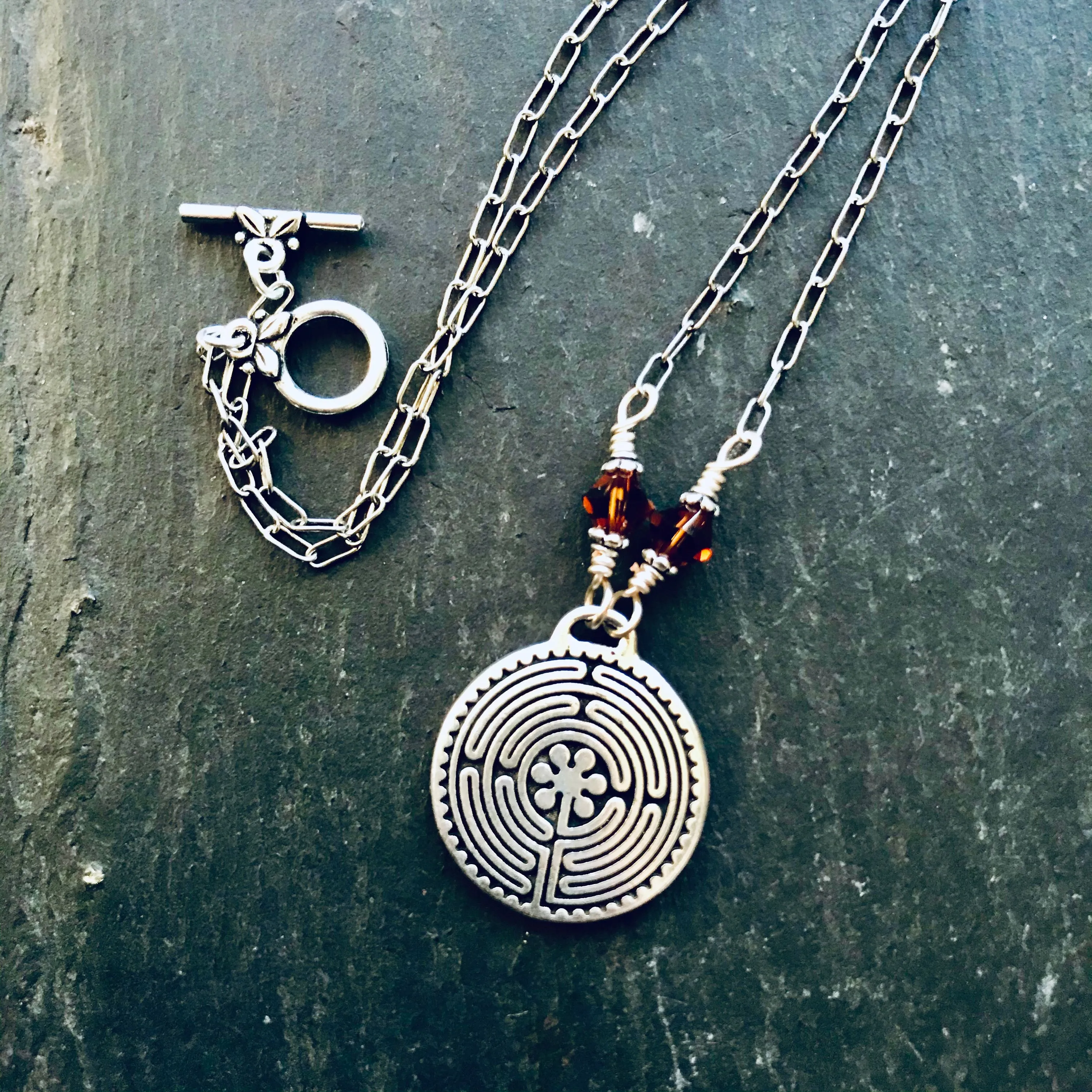 Chartres Labyrinth Pendant Necklace