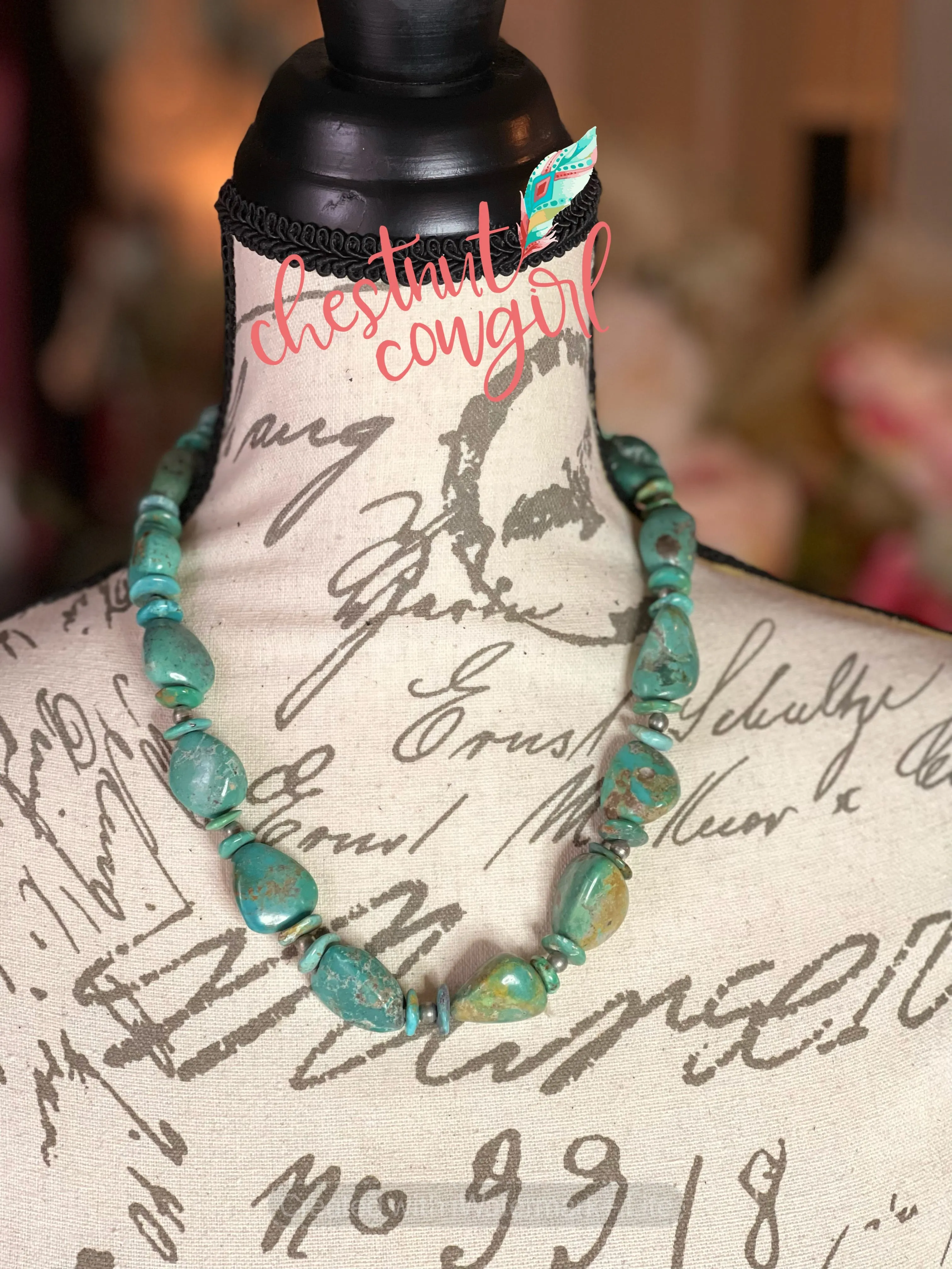 Chunk Turquoise Necklace - XLarge Chunk