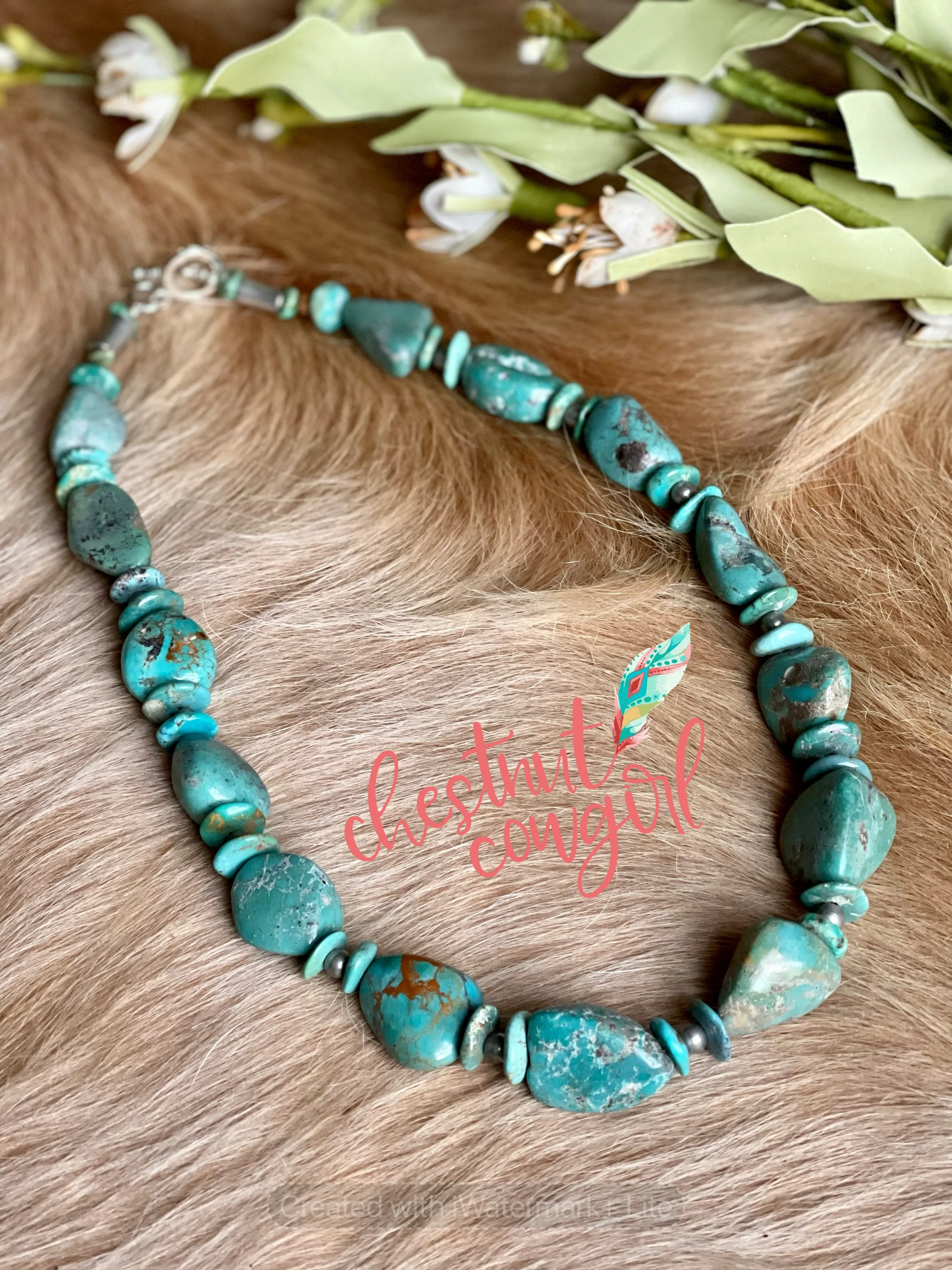 Chunk Turquoise Necklace - XLarge Chunk