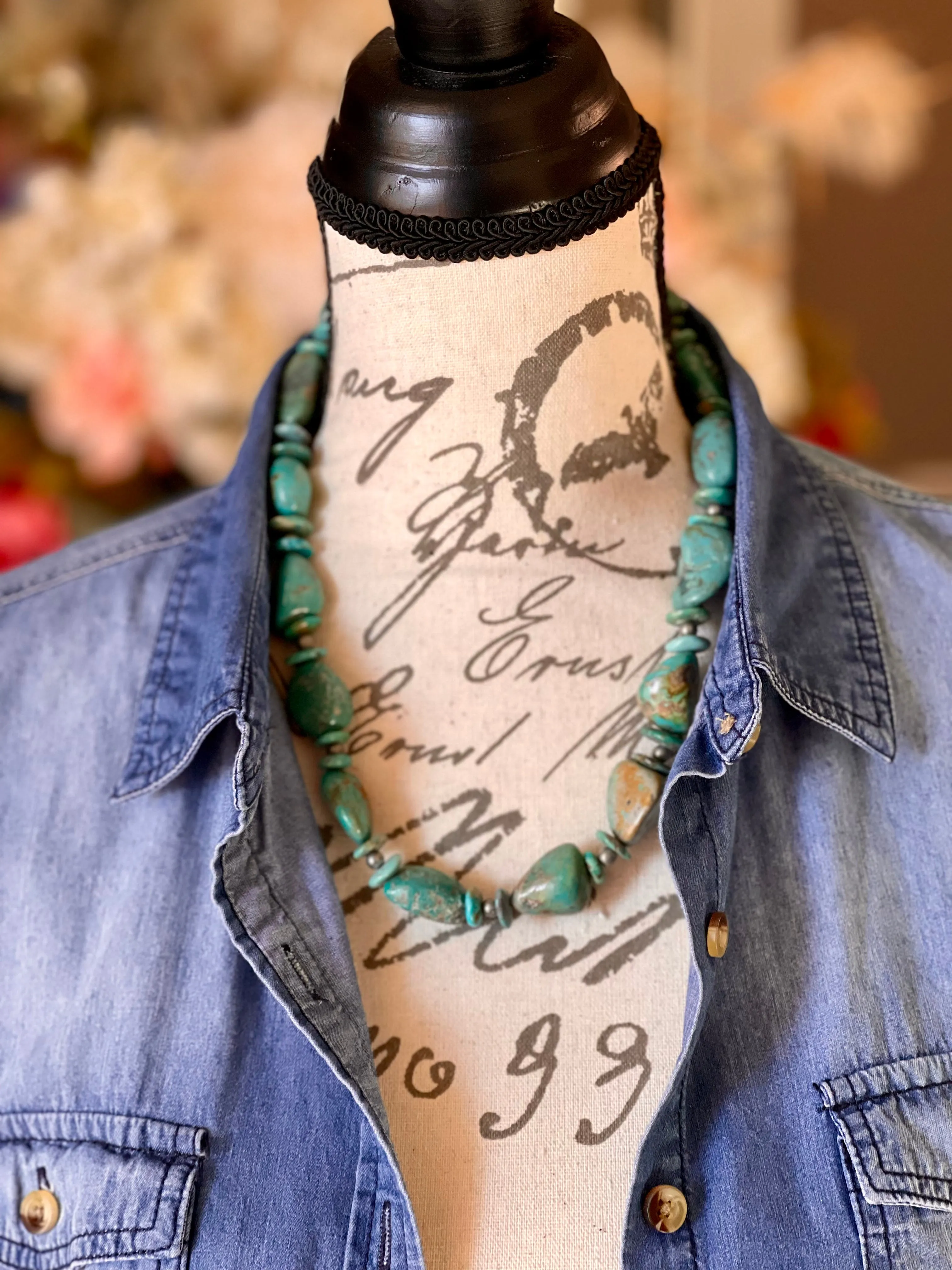 Chunk Turquoise Necklace - XLarge Chunk