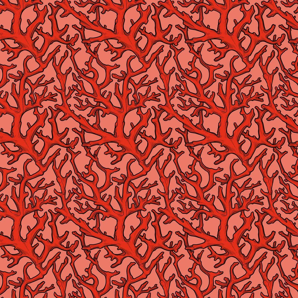 Club Hauer - Mariana - Coral Cascade in Red