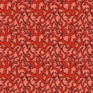 Club Hauer - Mariana - Coral Cascade in Red