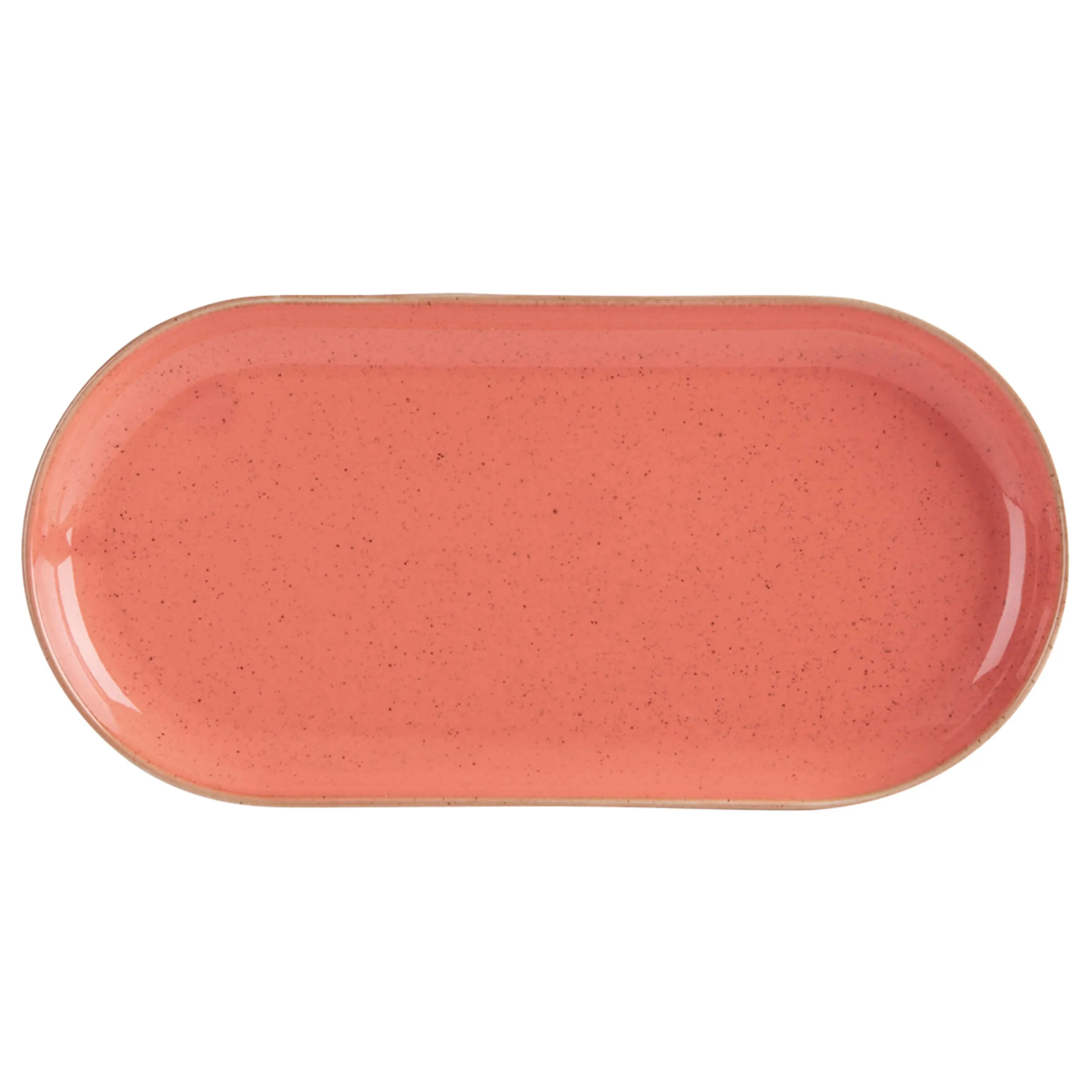 Coral Narrow Oval Plate 32x20cm/12.5x8" - Pack 6