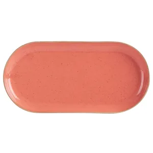 Coral Narrow Oval Plate 32x20cm/12.5x8" - Pack 6