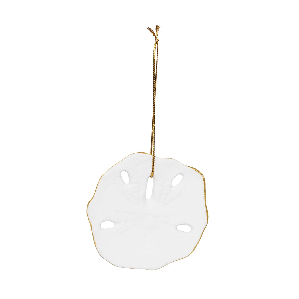 Coral Wreath Sand Dollar Ornament