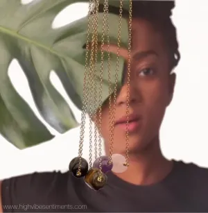 Crystal Drop Necklace (options vary)