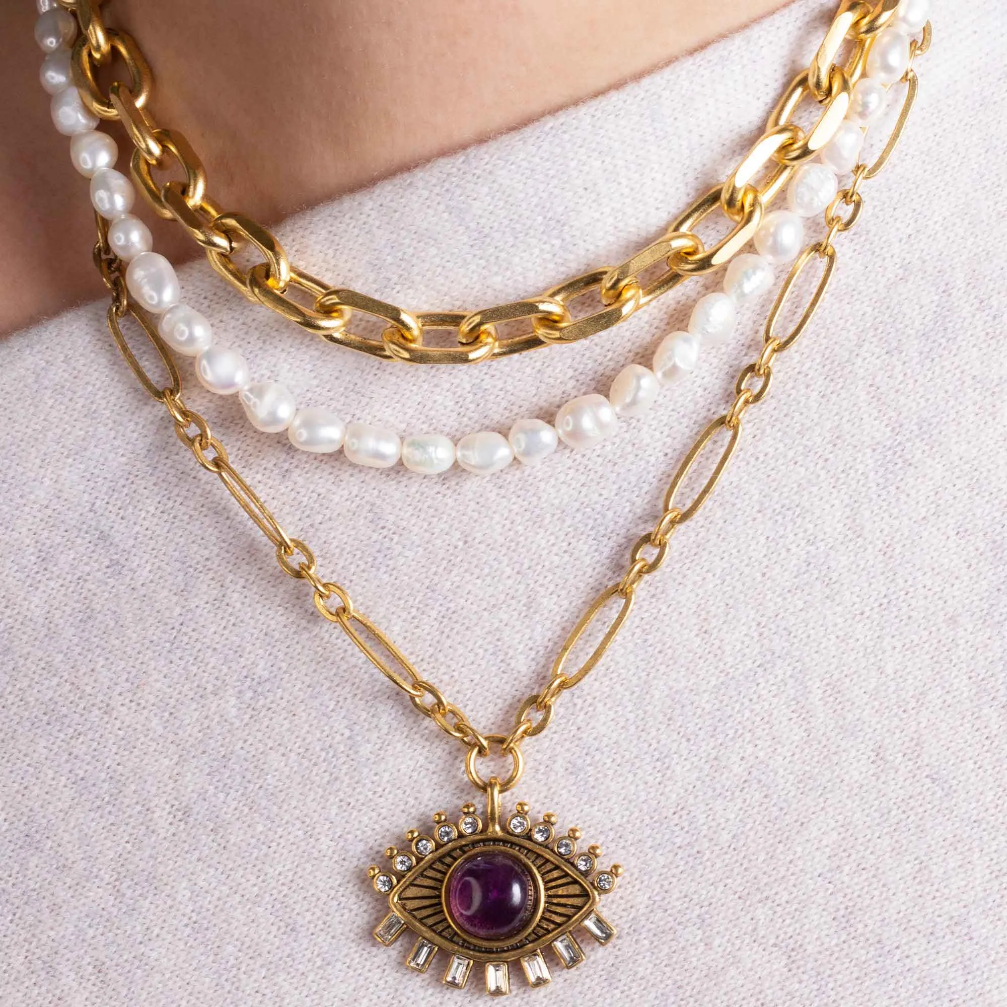 Dalila Evil Eye Talisman Necklace