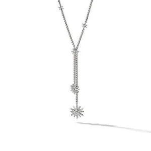 David Yurman Starburst Y Diamond Necklace
